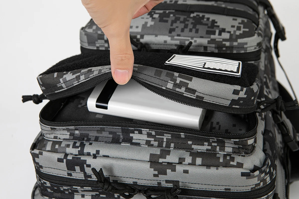 45L Tactical Backpack Hunting Rucksack with Dual Cup Holders  Outdoor camping equipment back pack Hiking Survival Rucksack