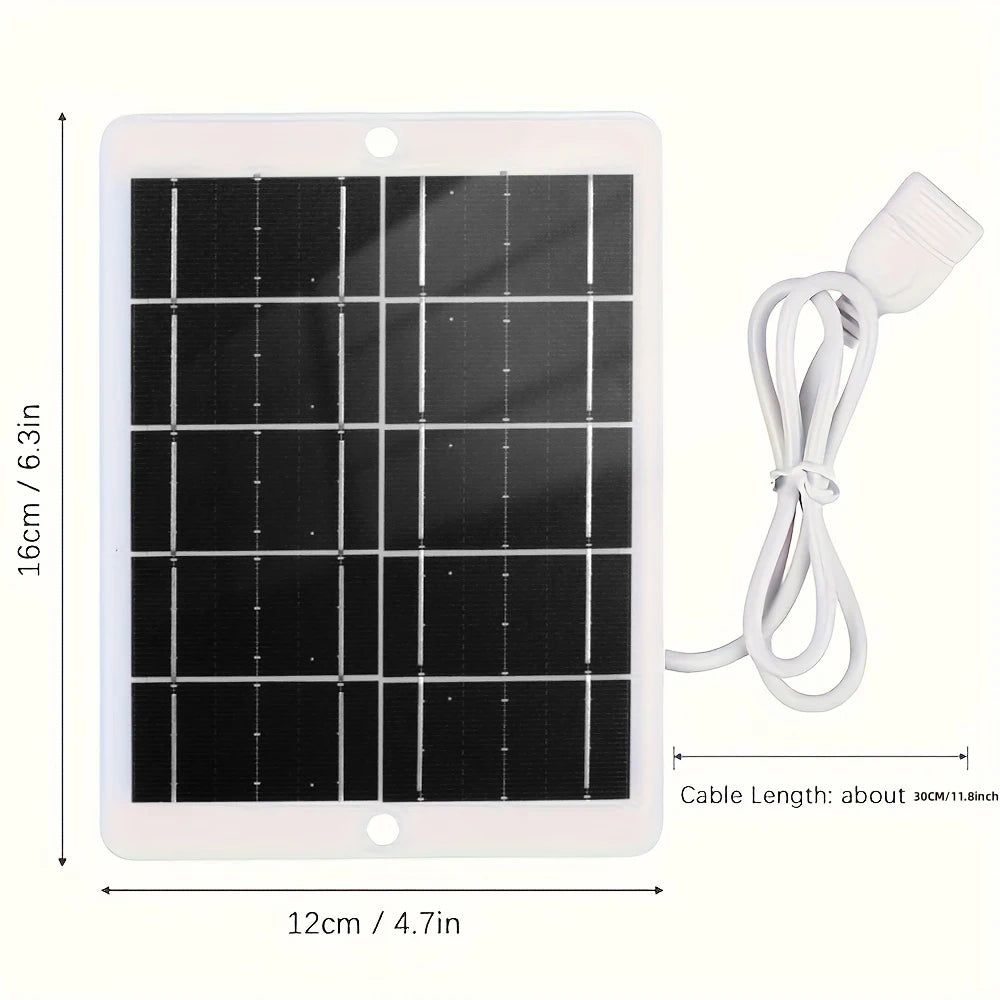 Portable USB Foldable Solar Panel, Folding Solar Panels For Travel, Mobile Phone Charging Bank, Flashlight, Fan, Mobile Phone Ba