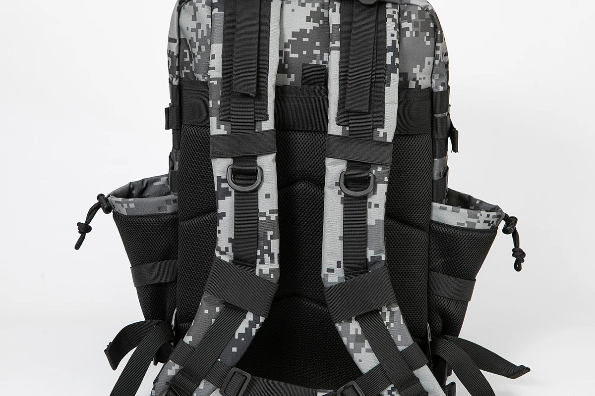 45L Tactical Backpack Hunting Rucksack with Dual Cup Holders  Outdoor camping equipment back pack Hiking Survival Rucksack