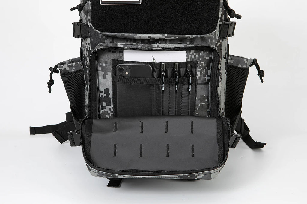 45L Tactical Backpack Hunting Rucksack with Dual Cup Holders  Outdoor camping equipment back pack Hiking Survival Rucksack