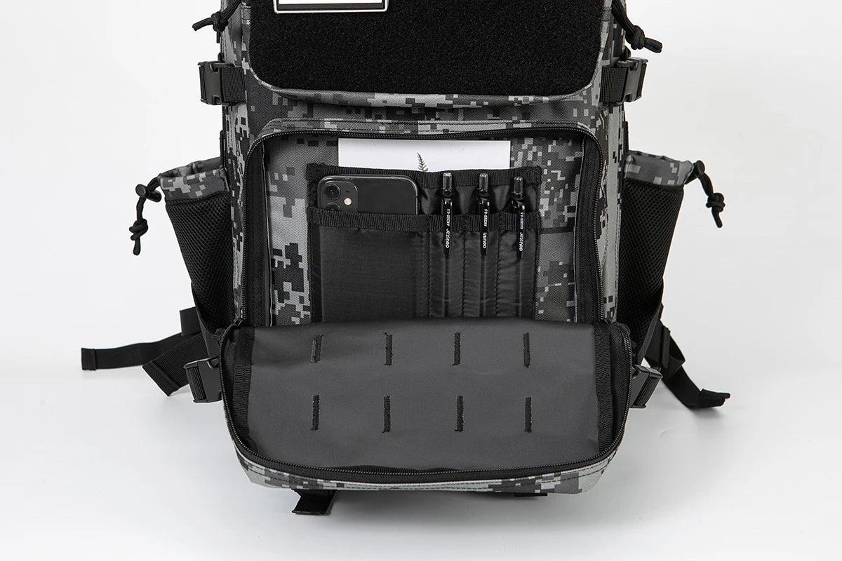 45L Tactical Backpack Hunting Rucksack with Dual Cup Holders  Outdoor camping equipment back pack Hiking Survival Rucksack